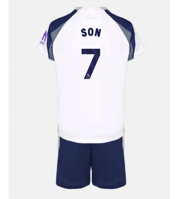 Tottenham Hotspur Son Heung-min #7 Primera Equipación Niños 2025-26 Manga Corta (+ Pantalones cortos)